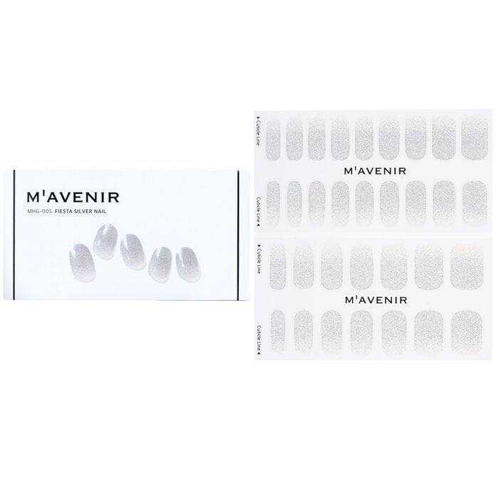 Mavenir - Nail Sticker (Grey) - Fiesta Silver Nail(32pcs) Image 1