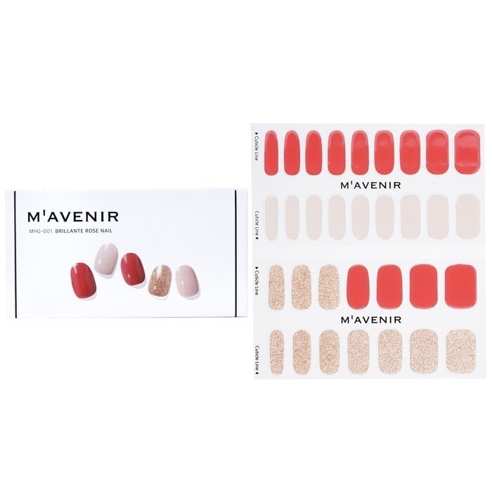 Mavenir - Nail Sticker (Pink) - Brillante Rose Nail(32pcs) Image 1