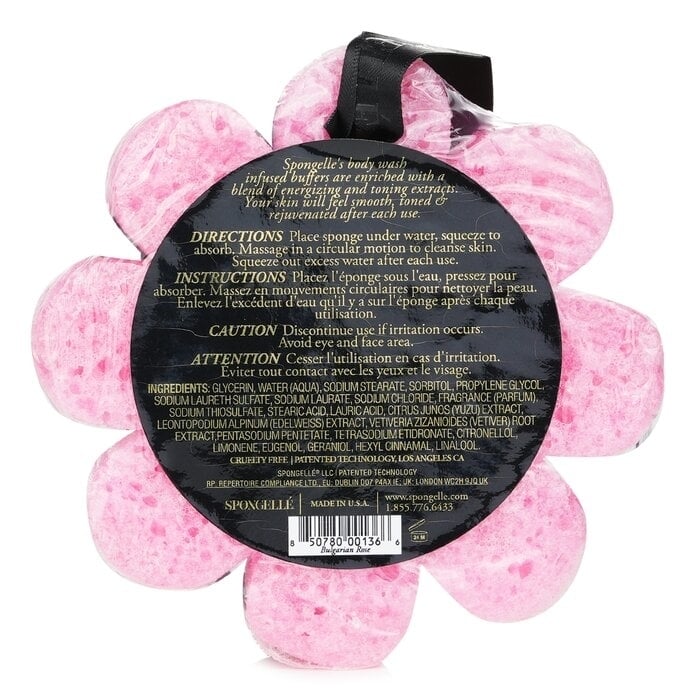 Spongelle - Wild Flower Soap Sponge - Bulgarian Rose (Pink)(1pc/85g) Image 3