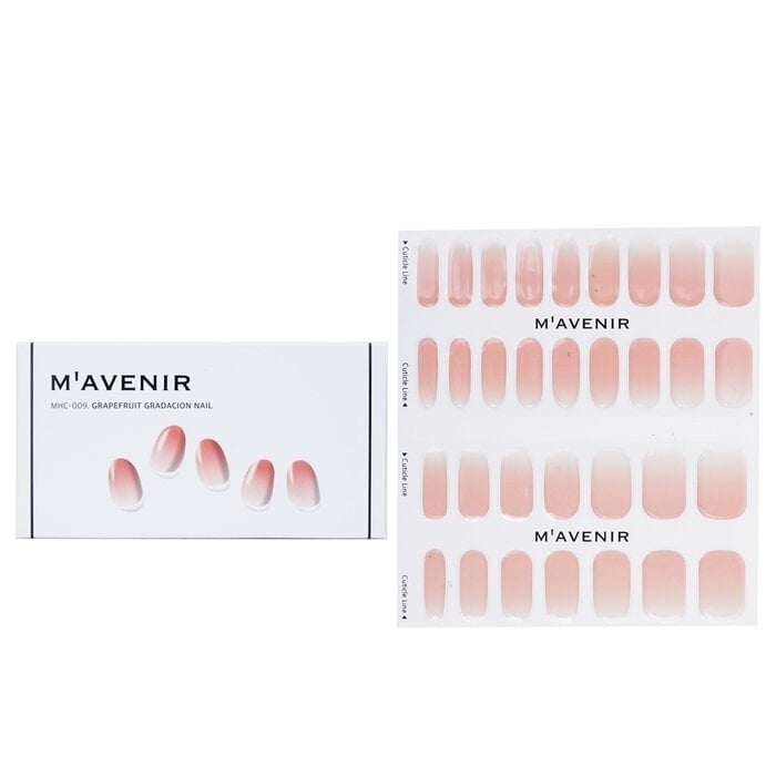 Mavenir - Nail Sticker (Pink) - Grapefruit Gradacion Nail(32pcs) Image 1