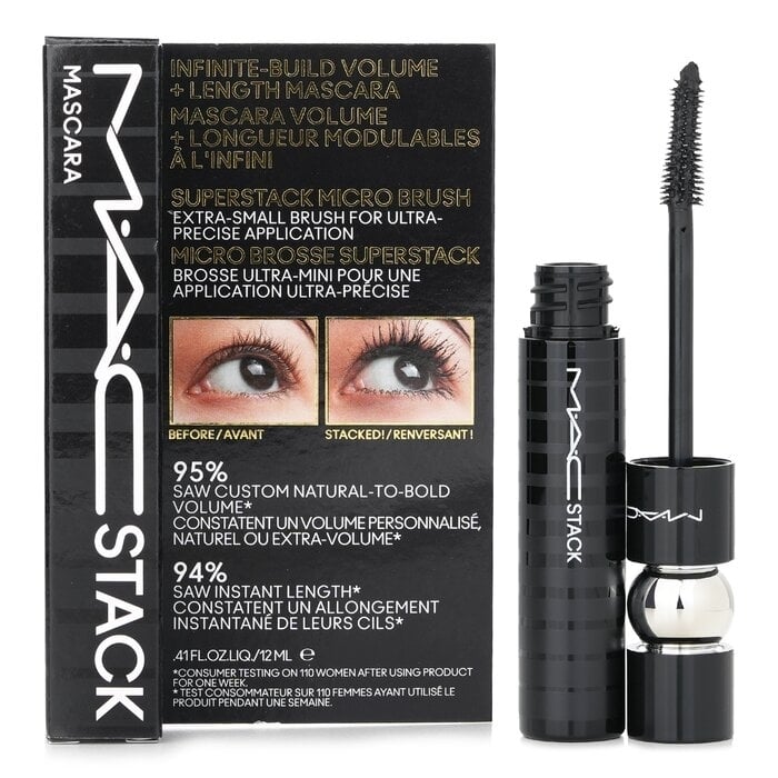 MAC - Stack Micro Mascara - Black(12ml/0.41oz) Image 1