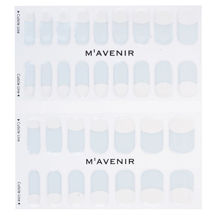 Mavenir - Nail Sticker (White) - White Deep French Nail(32pcs) Image 2