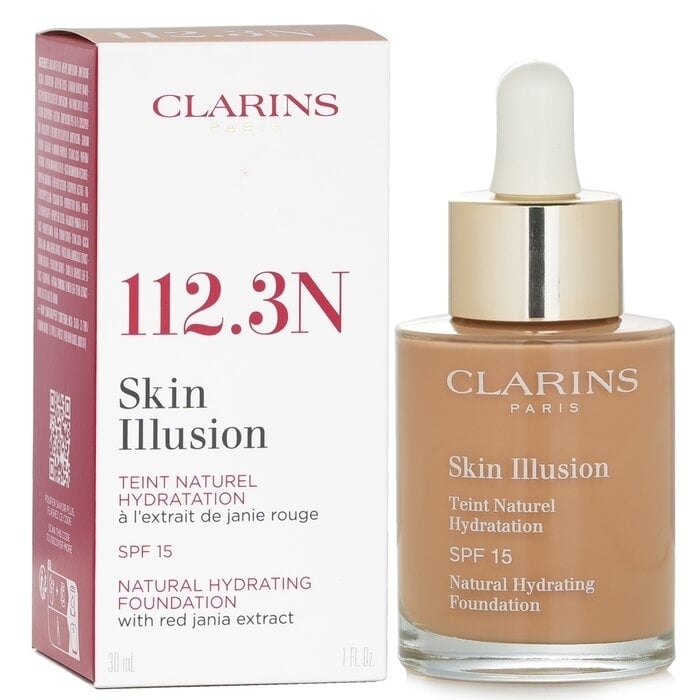 Clarins - Skin Illusion Natural Hydrating Foundation SPF 15 - 112.3 Sandalwood(30ml/1oz) Image 2