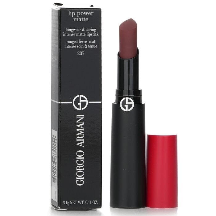 Giorgio Armani - Lip Power Matte Longwear and Caring Intense Matte Lipstick - 207 Devoted(3.1g/0.11oz) Image 1