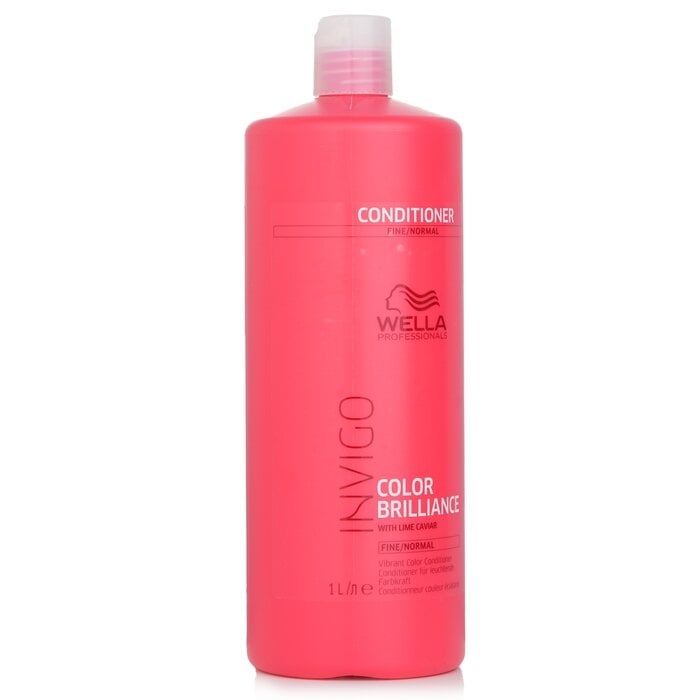 Wella - Invigo Color Brilliance With Lime Caviar Vibrant Color Conditioner(1000ml/33.8oz) Image 2