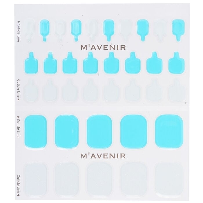 Mavenir - Nail Sticker (Assorted Colour) - White Pearl Summer Pedi(36pcs) Image 2