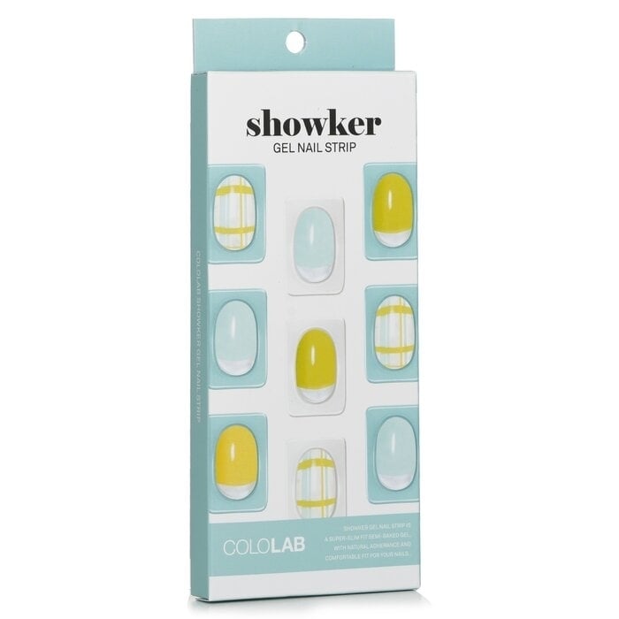 Cololab - Showker Gel Nail Strip CSA611 Pastel Check(1pcs) Image 1