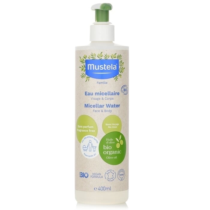 Mustela - Bio Organic Micellar Water (For Face and Body)(400ml) Image 1