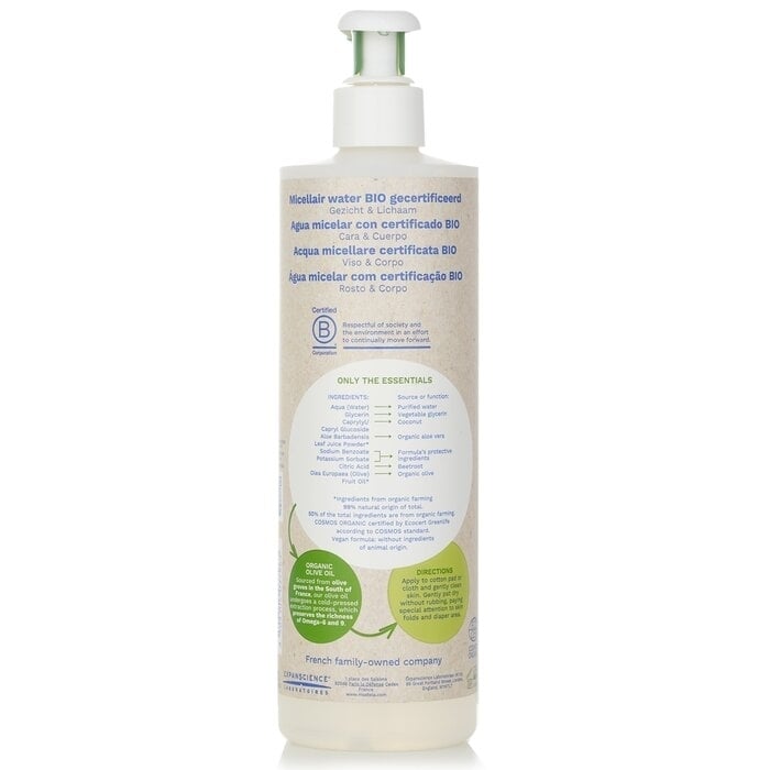 Mustela - Bio Organic Micellar Water (For Face and Body)(400ml) Image 3