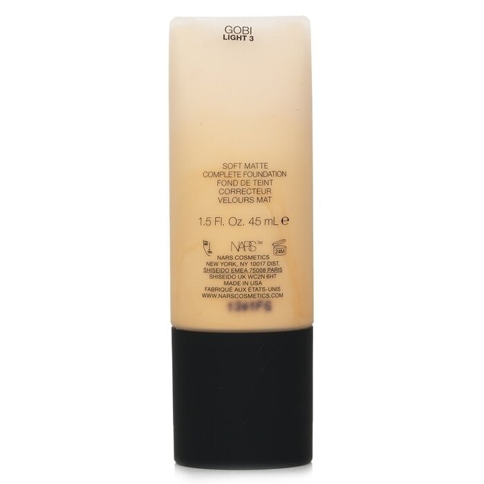 NARS - Soft Matte Complete Foundation - Gobi (Light 3)(45ml/1.5oz) Image 2