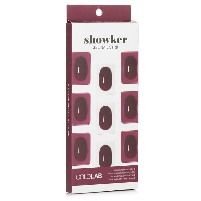 Cololab - Showker Gel Nail Strip CSF512 Better Deep Red(1pcs) Image 1