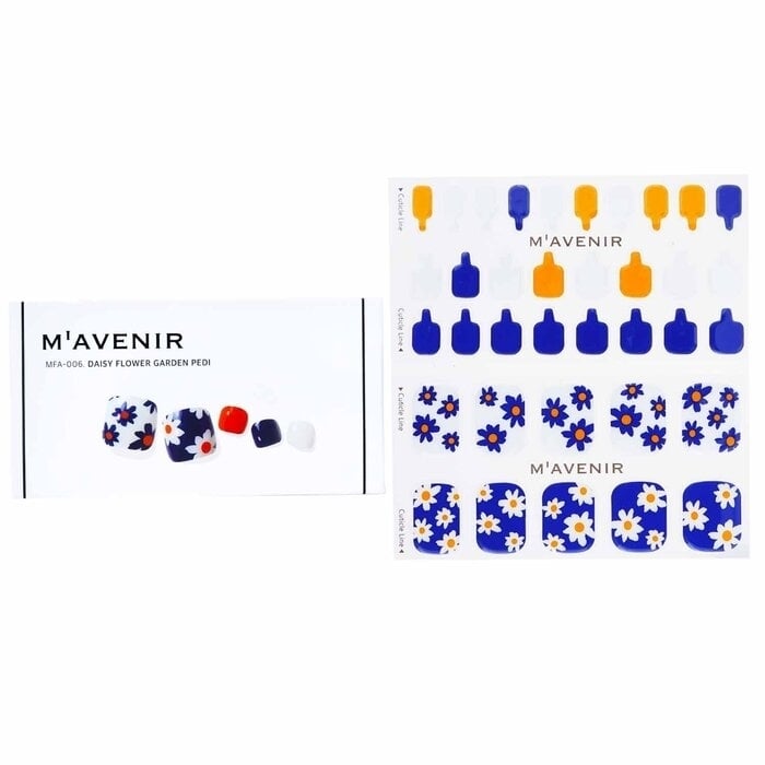 Mavenir - Nail Sticker (Patterned) - Daisy Flower Garden Pedi(36pcs) Image 1