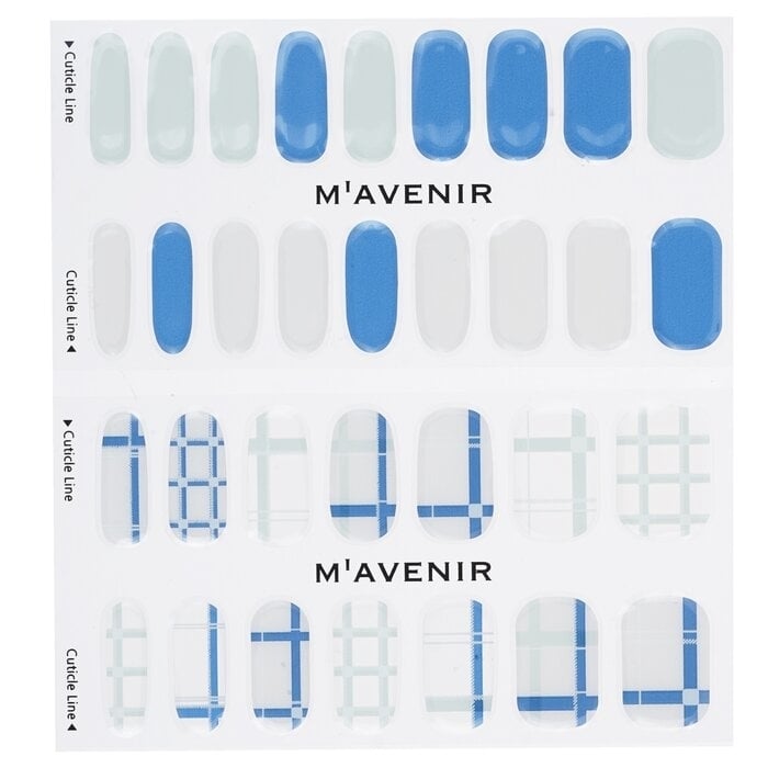 Mavenir - Nail Sticker (Patterned) - Navy Crossline Nail(32pcs) Image 2