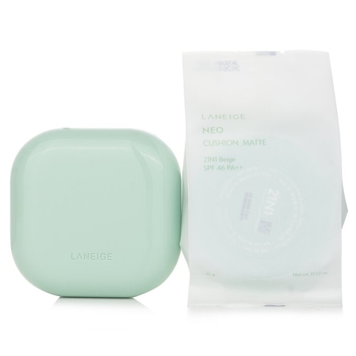 Laneige - Neo Cushion Matte SPF46 - 21N1 Beige(2x15g/1.05oz) Image 2