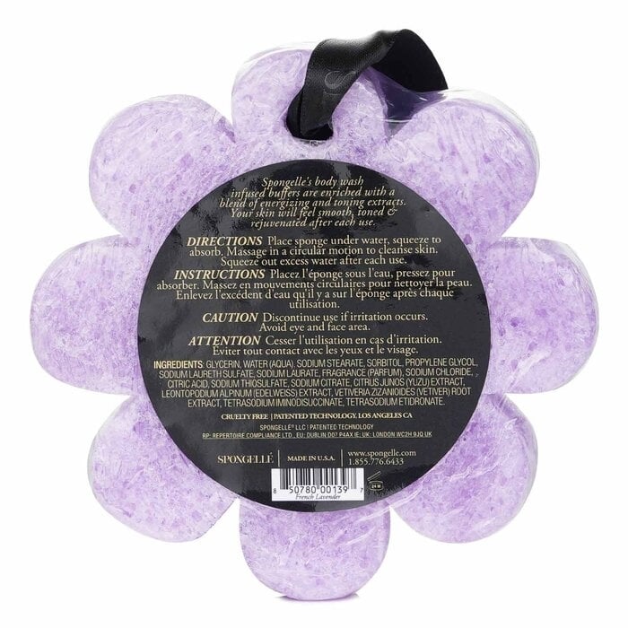 Spongelle - Wild flower Soap Sponge - French Lavender (Purple)(1pc/85g) Image 2