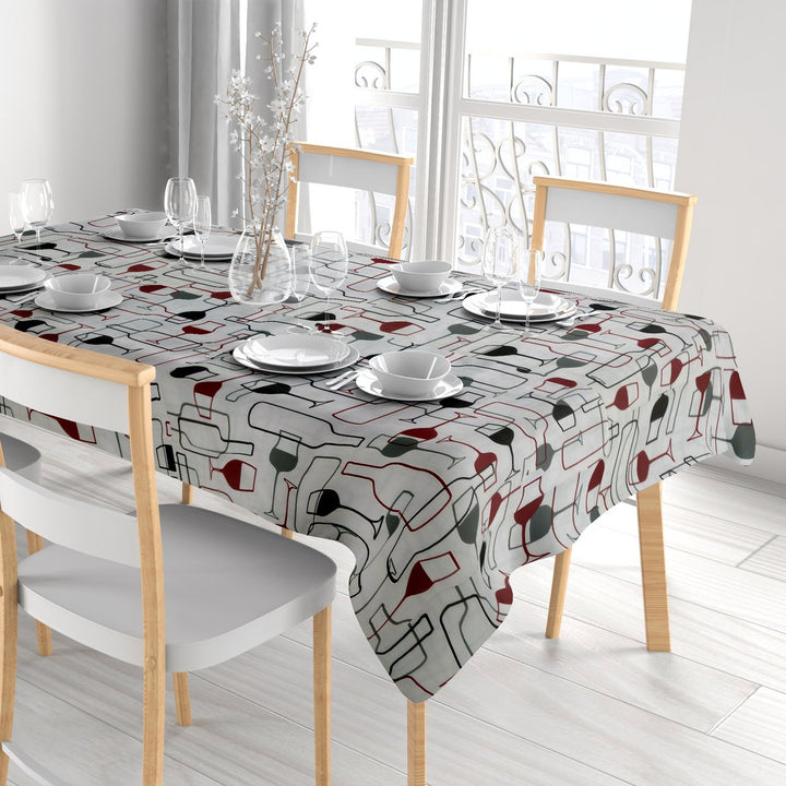 Waterproof Stain-Resistant Flannel-Back Tablecloths 1/3-Piece Various Patterns Image 4