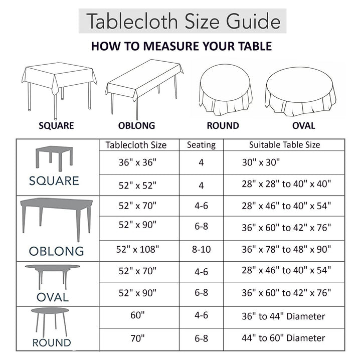 Waterproof Stain-Resistant Flannel-Back Tablecloth Various Patterns and Sizes Image 11