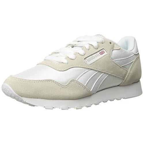 Reebok Mens Royal Nylon Classic Sneakers White Steel BD1552 Size Options Available Image 1