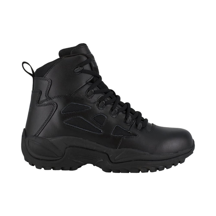 Reebok 6" Tactical Soft Toe Boot Black RB8678 Side Zipper Electrical Hazard Image 2