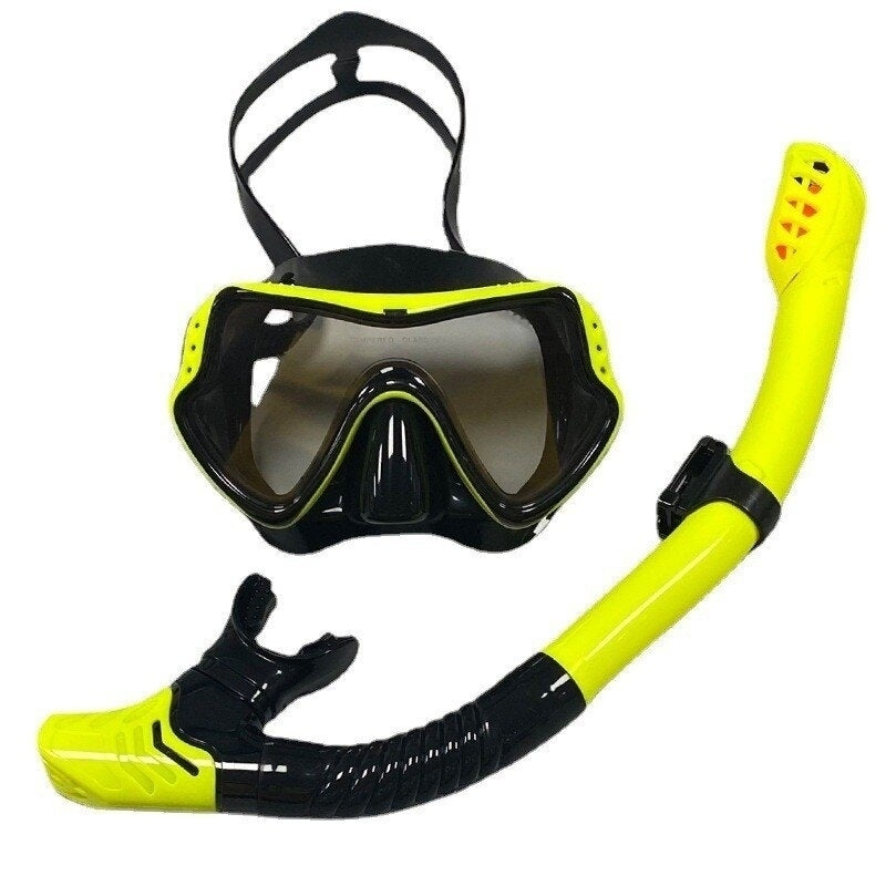 Diving Mask Snorkel Tube Set Anti Fog Swimming Goggles Snorkeling Gear With Dry Top Tube Image 8