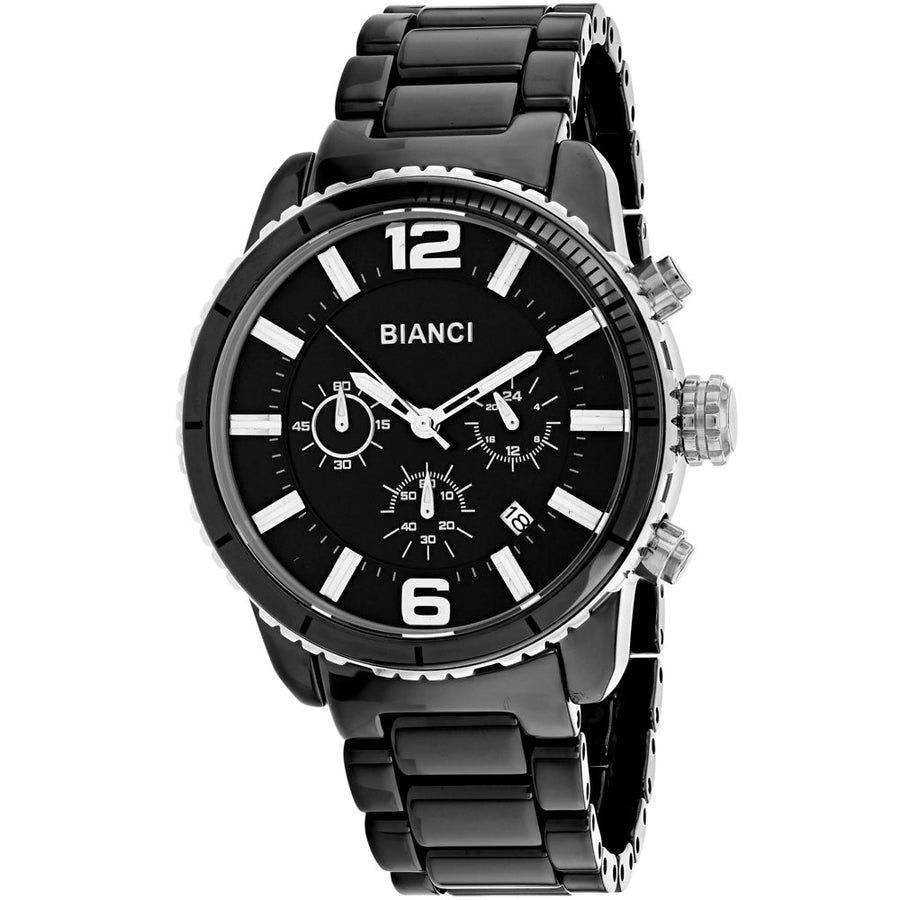 Roberto Bianci Mens Amadeo Watch RB58750 Black Dial Ceramic Quartz 50m Waterproof Image 1