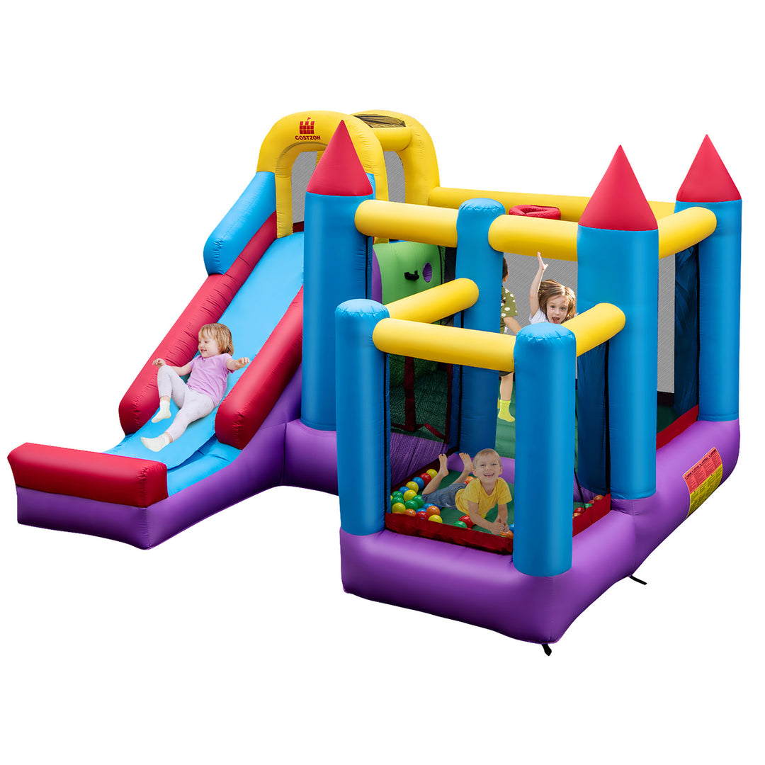 Mighty Inflatable Bounce House Castle Jumper Moonwalk Bouncer Without Blower Image 10