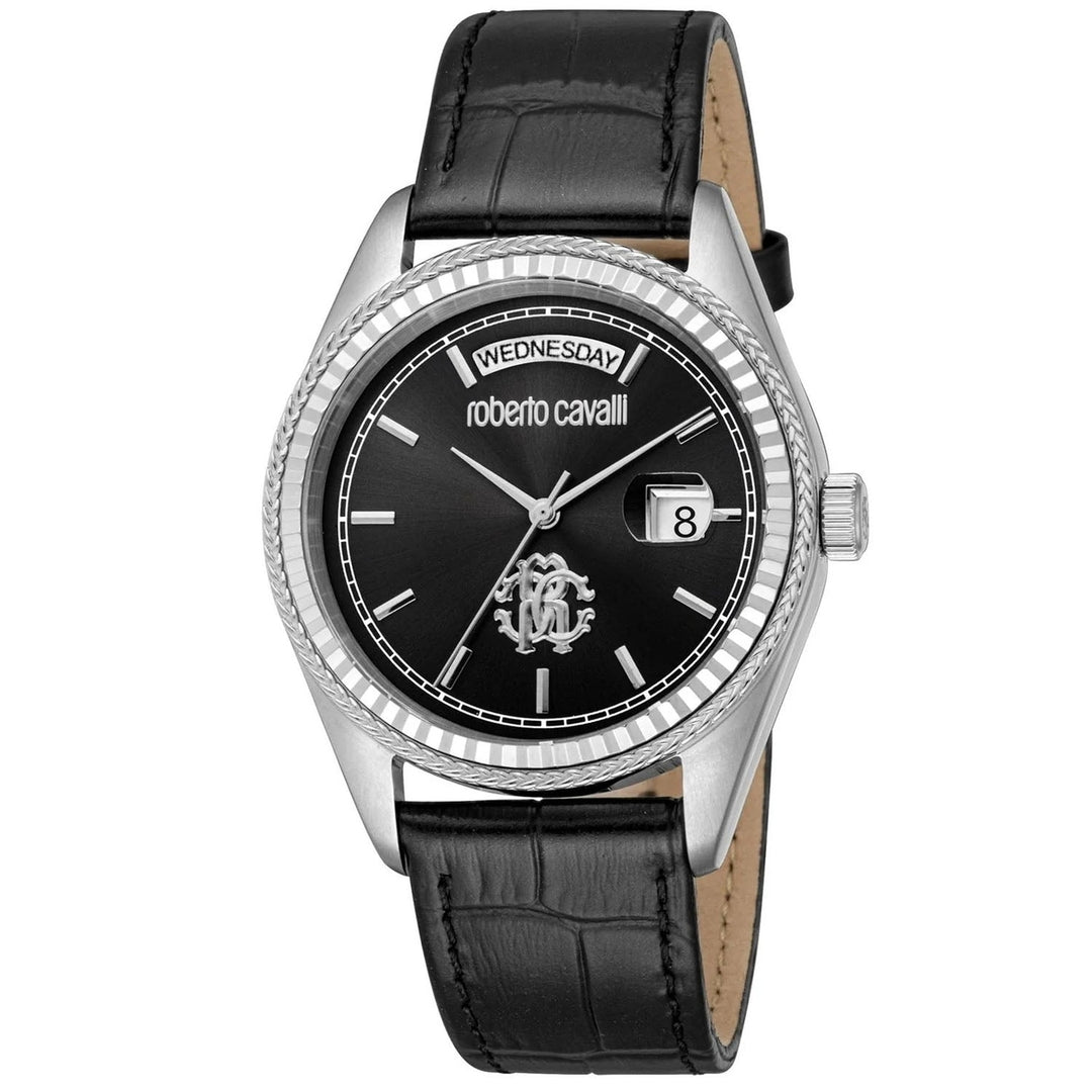 Roberto Cavalli Mens Classic Black Dial Watch - RC5G091L0015 Image 1