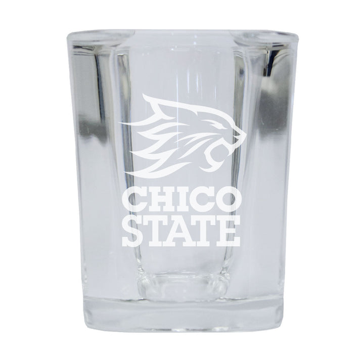 California State University Chico 2 Ounce Shot Glass Square Officially Licensed Collegiate Product Image 1