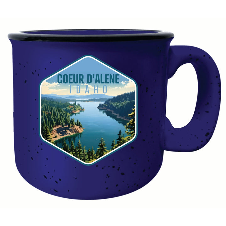 Coeur DAlene Idaho Aerial Lake Design Souvenir 16 oz Ceramic camping mug Image 2