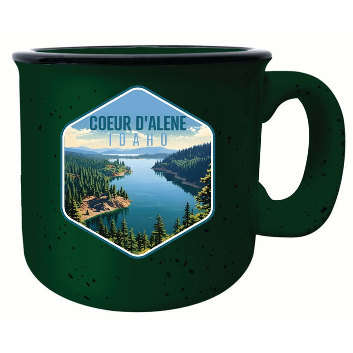 Coeur DAlene Idaho Aerial Lake Design Souvenir 16 oz Ceramic camping mug Image 6