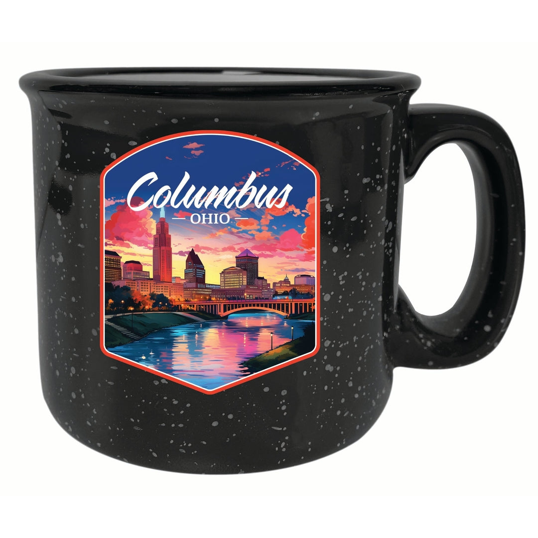 Columbus Ohio Sunset Cityscape Design Souvenir 16 oz Ceramic camping mug Image 4