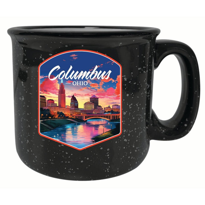 Columbus Ohio Sunset Cityscape Design Souvenir 16 oz Ceramic camping mug Image 1