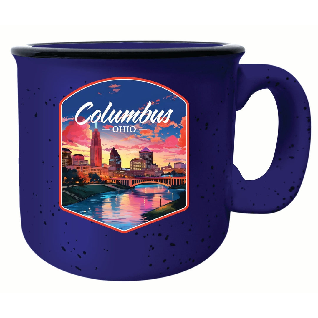 Columbus Ohio Sunset Cityscape Design Souvenir 16 oz Ceramic camping mug Image 4