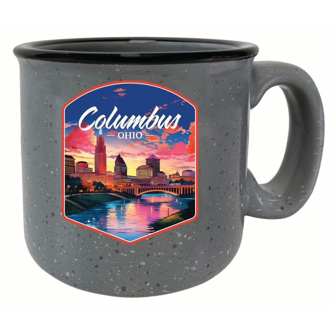 Columbus Ohio Sunset Cityscape Design Souvenir 16 oz Ceramic camping mug Image 6