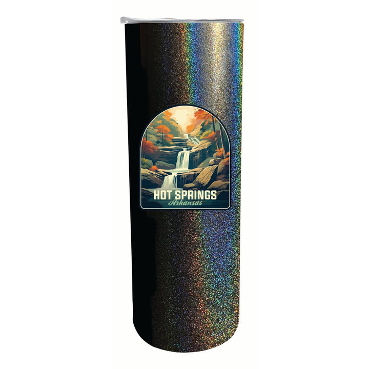 Hot Springs Arkansas Autumn Waterfall Design Souvenir 20 oz Insulated Stainless Steel Skinny Tumbler Image 3