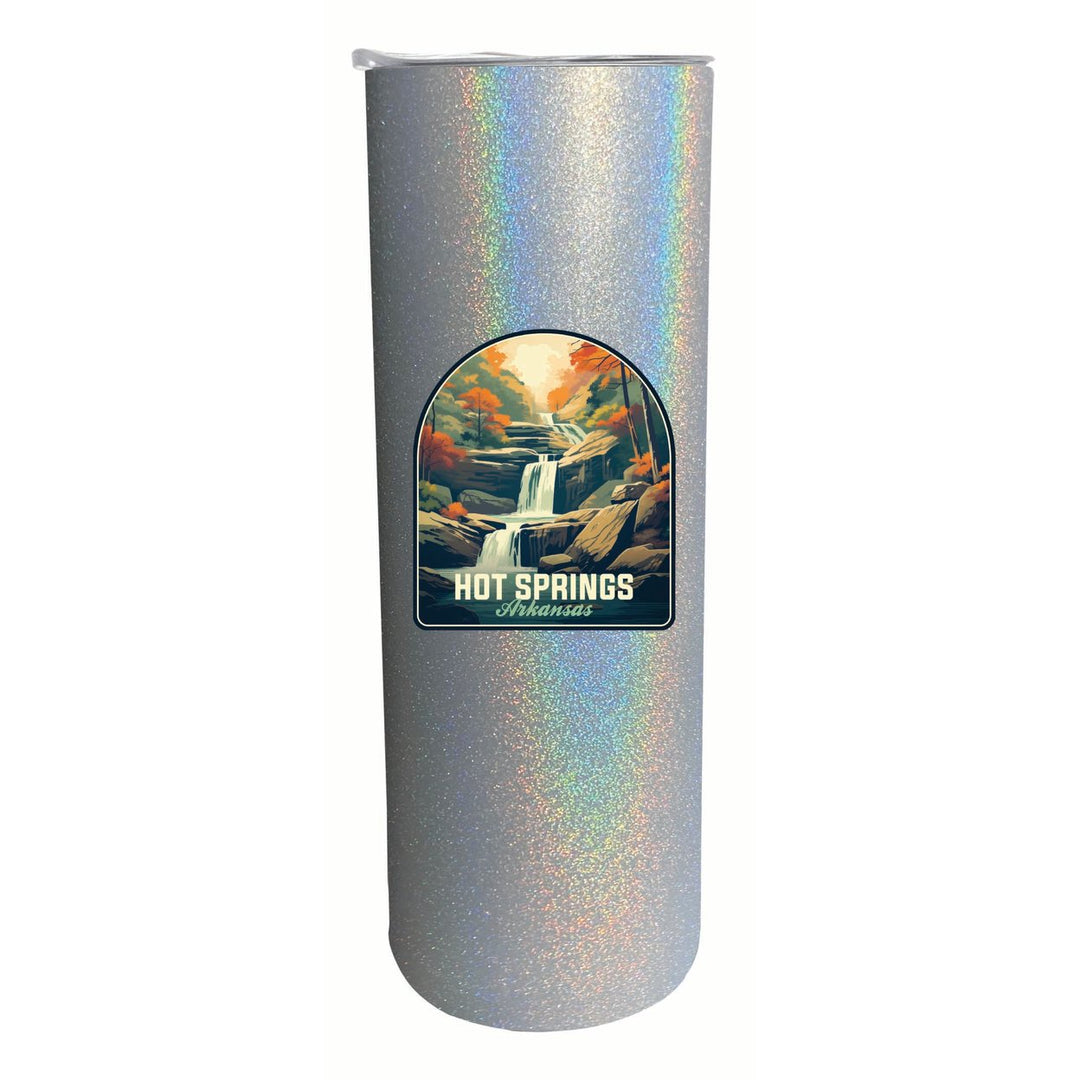 Hot Springs Arkansas Autumn Waterfall Design Souvenir 20 oz Insulated Stainless Steel Skinny Tumbler Image 4