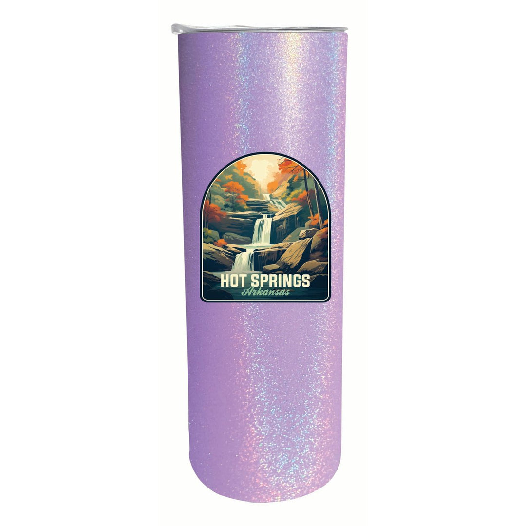 Hot Springs Arkansas Autumn Waterfall Design Souvenir 20 oz Insulated Stainless Steel Skinny Tumbler Image 6