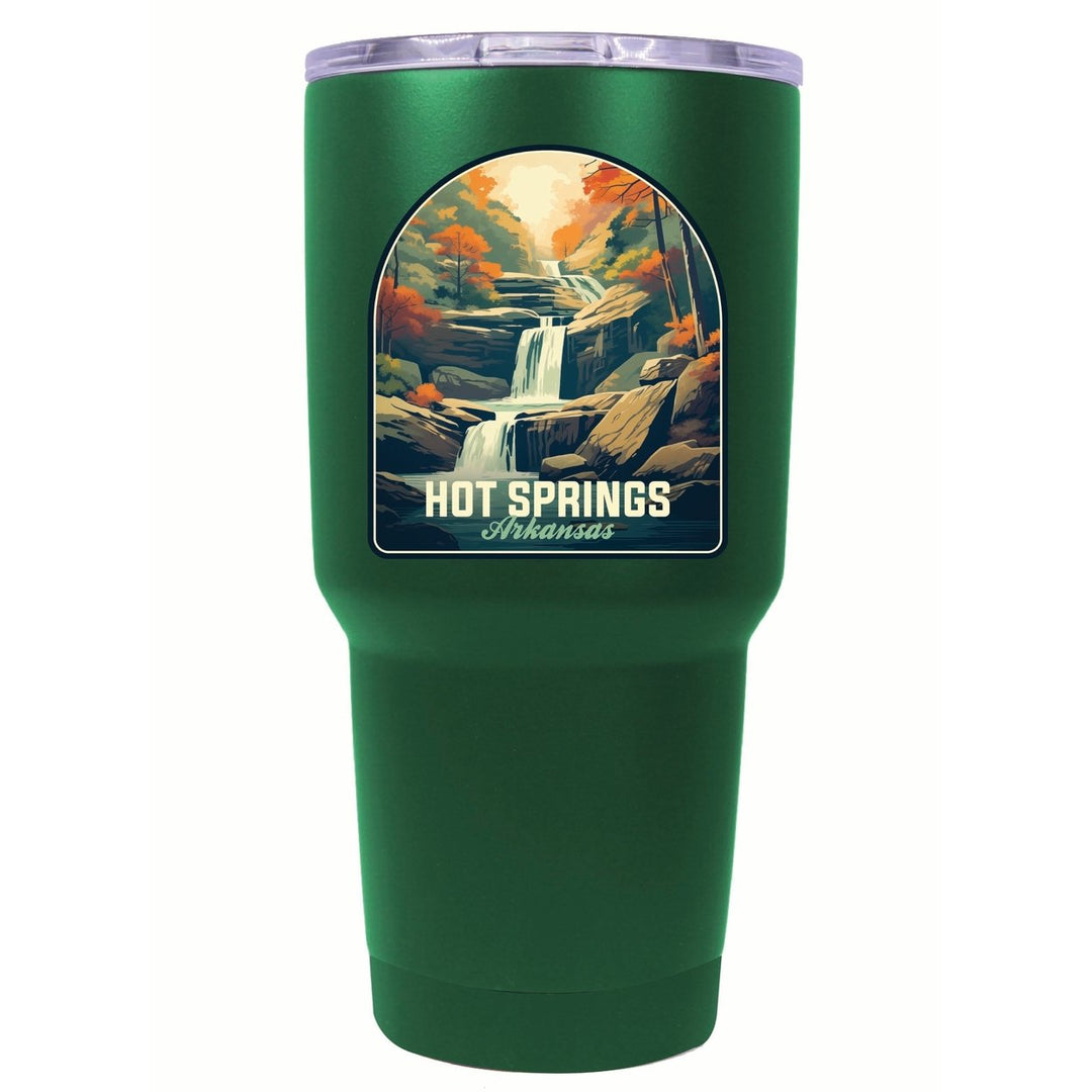 Hot Springs Arkansas Autumn Waterfall Design Souvenir 24 oz Insulated Stainless Steel Tumbler Image 2