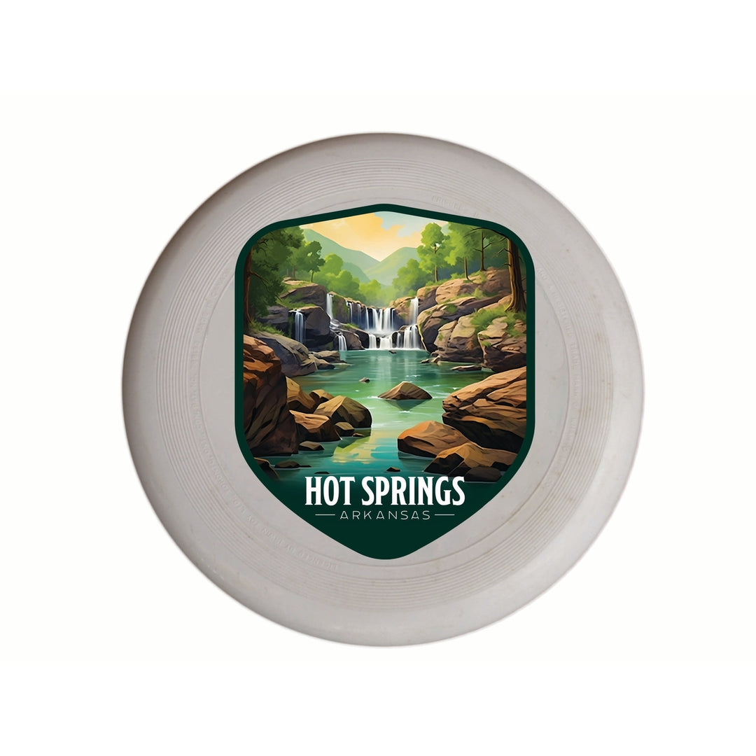 Hot Springs Arkansas Lake Springs Design Souvenir Frisbee Flying Disc Image 1