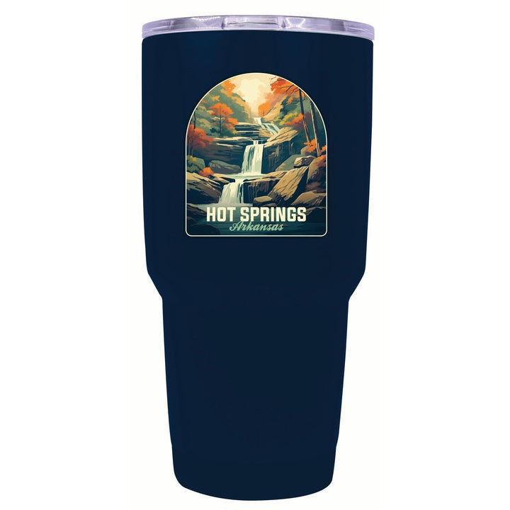 Hot Springs Arkansas Autumn Waterfall Design Souvenir 24 oz Insulated Stainless Steel Tumbler Image 3