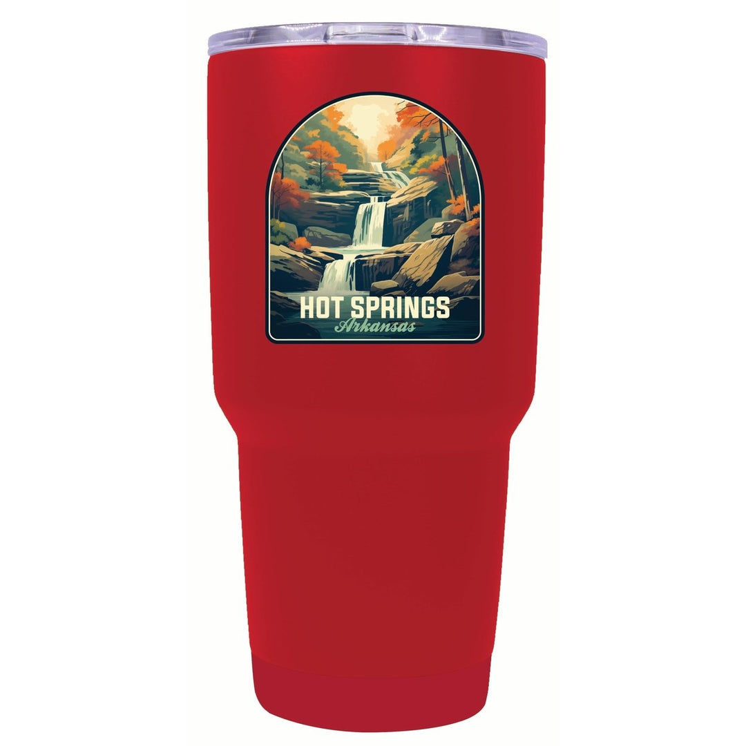 Hot Springs Arkansas Autumn Waterfall Design Souvenir 24 oz Insulated Stainless Steel Tumbler Image 4