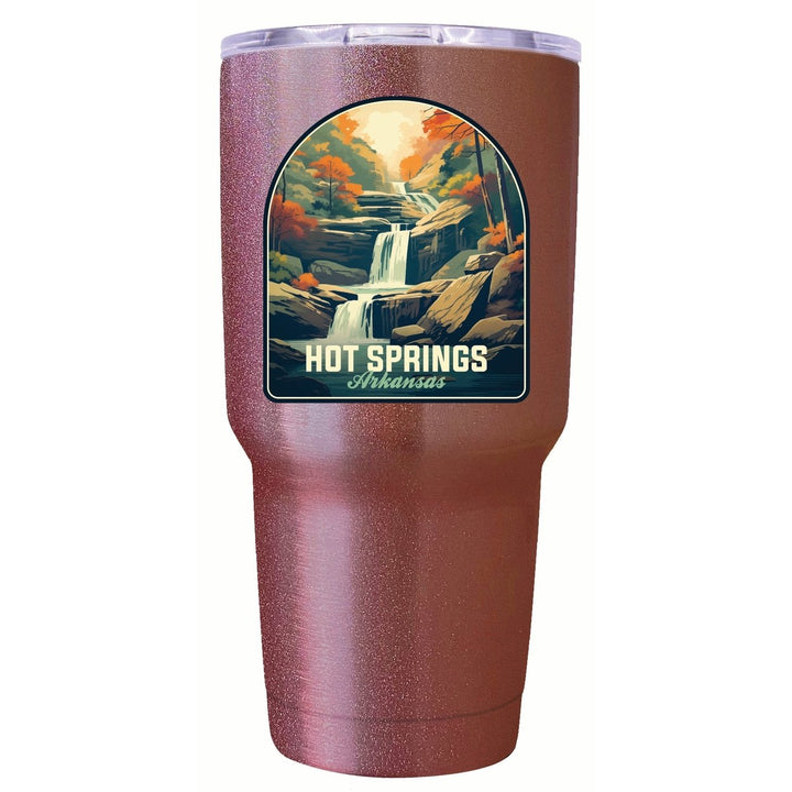 Hot Springs Arkansas Autumn Waterfall Design Souvenir 24 oz Insulated Stainless Steel Tumbler Image 4