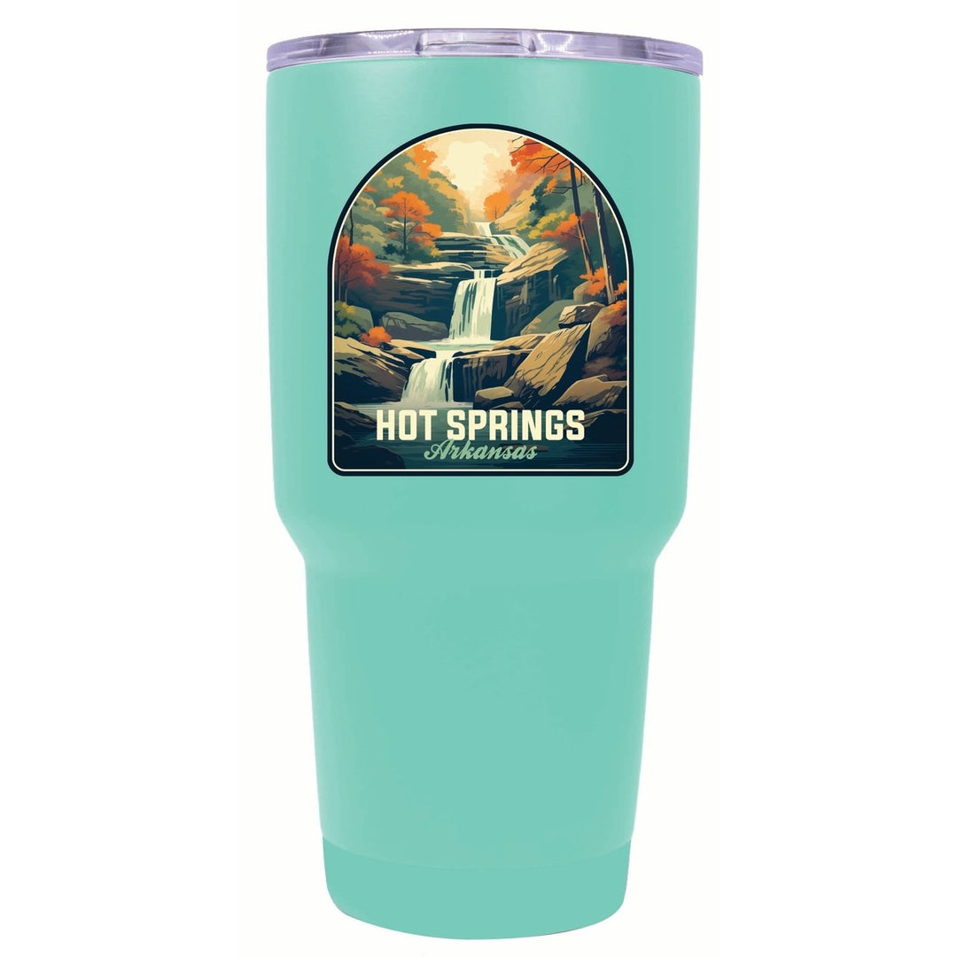 Hot Springs Arkansas Autumn Waterfall Design Souvenir 24 oz Insulated Stainless Steel Tumbler Image 6