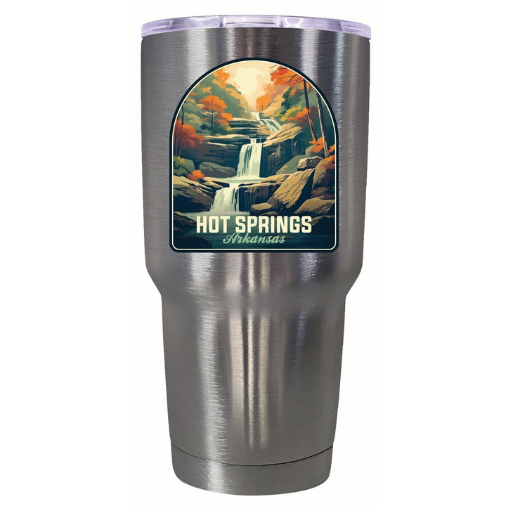 Hot Springs Arkansas Autumn Waterfall Design Souvenir 24 oz Insulated Stainless Steel Tumbler Image 1