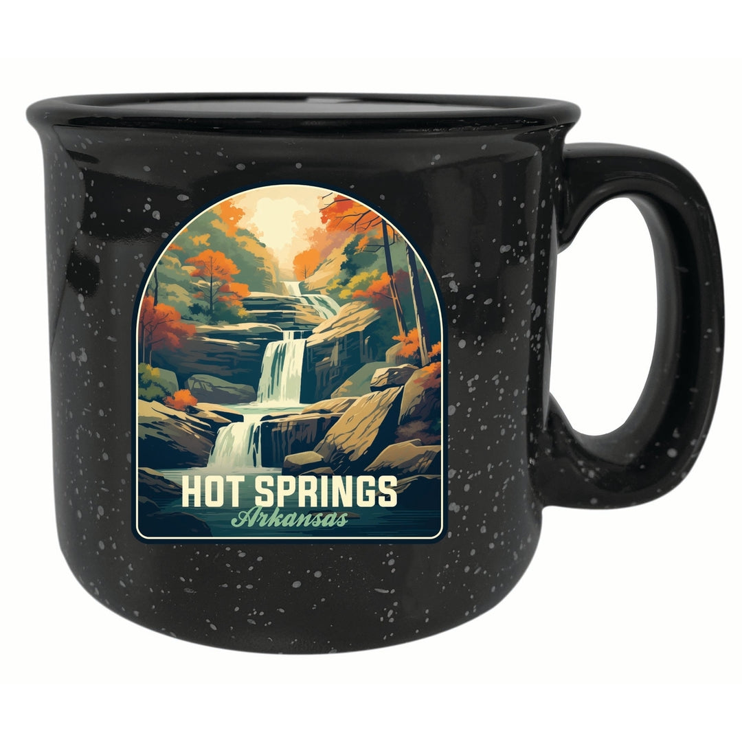 Hot Springs Arkansas Autumn Waterfall Design Souvenir 16 oz Ceramic camping mug Image 6