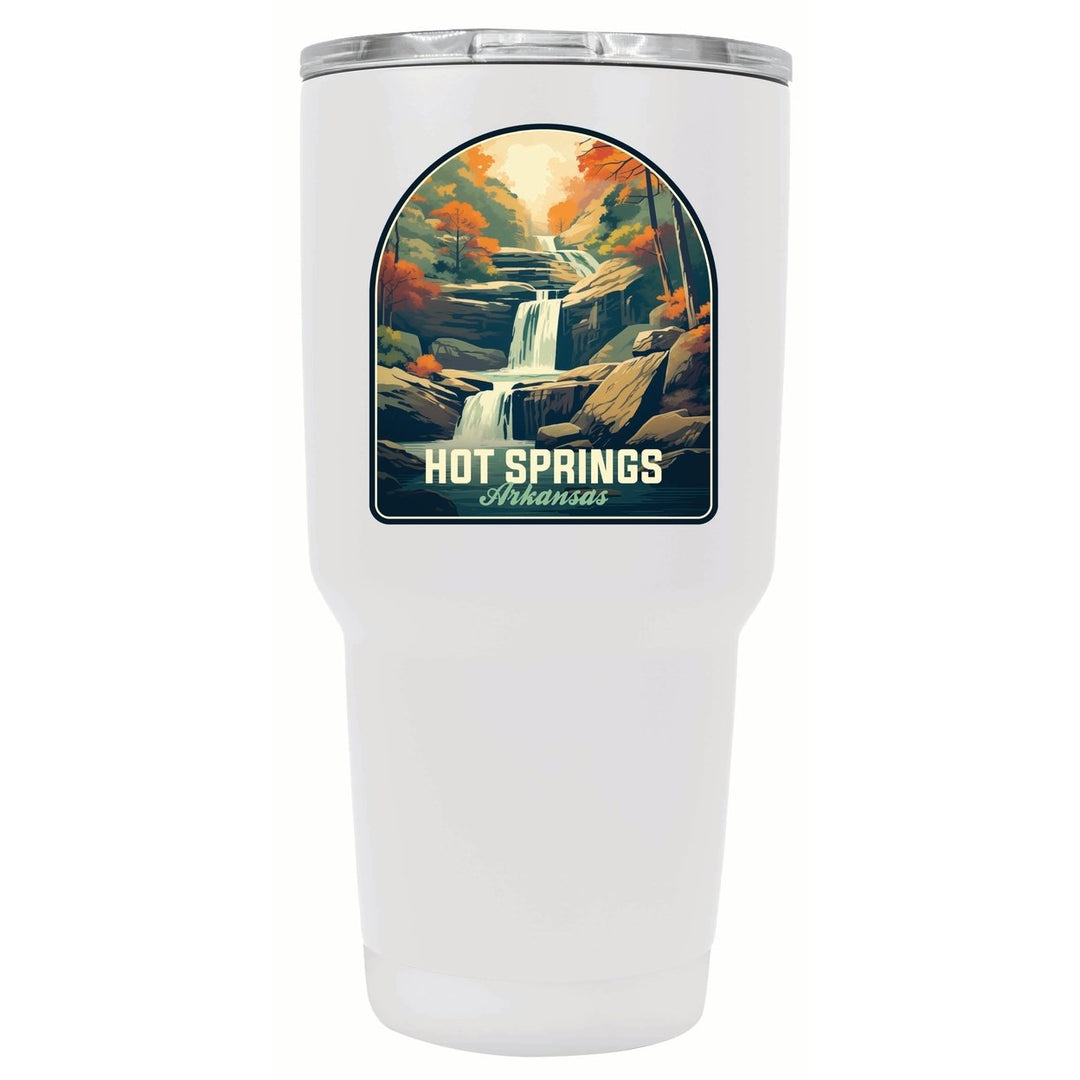 Hot Springs Arkansas Autumn Waterfall Design Souvenir 24 oz Insulated Stainless Steel Tumbler Image 1