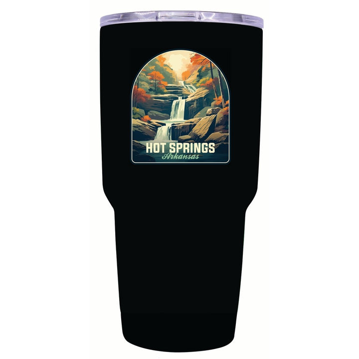 Hot Springs Arkansas Autumn Waterfall Design Souvenir 24 oz Insulated Stainless Steel Tumbler Image 9