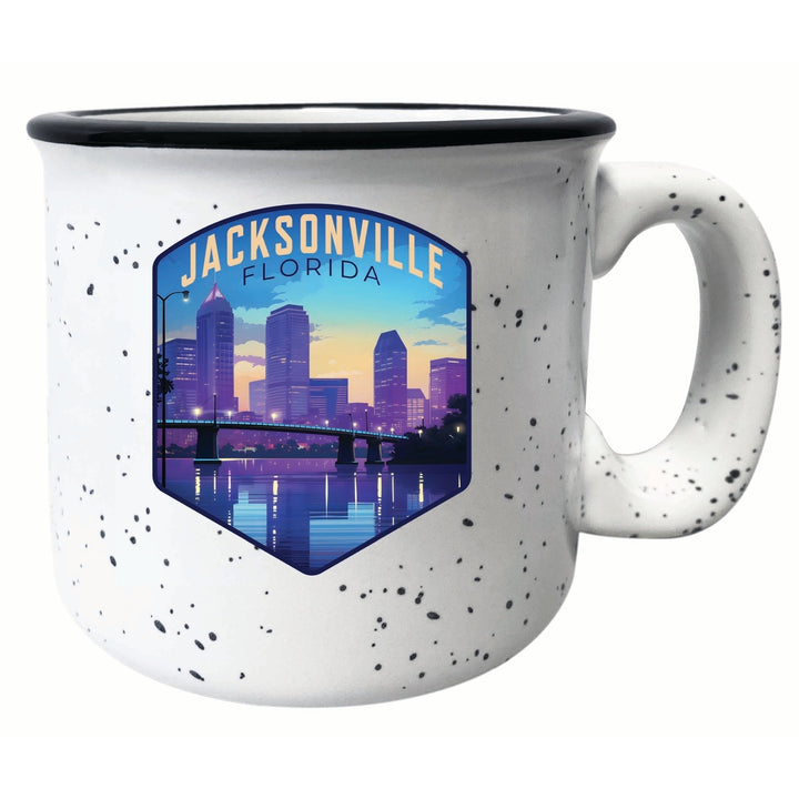 Jacksonville Florida Evening Cityscape Design Souvenir 16 oz Ceramic camping mug Image 1