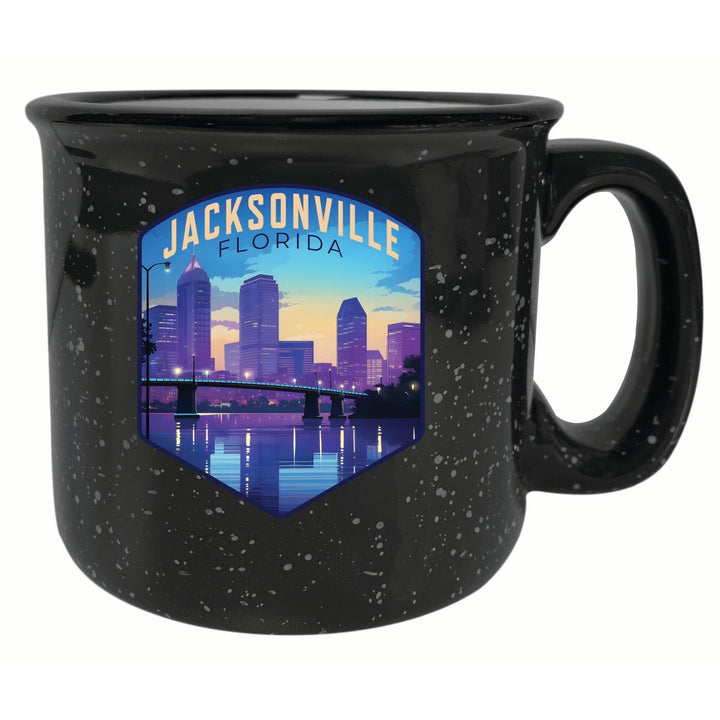 Jacksonville Florida Evening Cityscape Design Souvenir 16 oz Ceramic camping mug Image 2