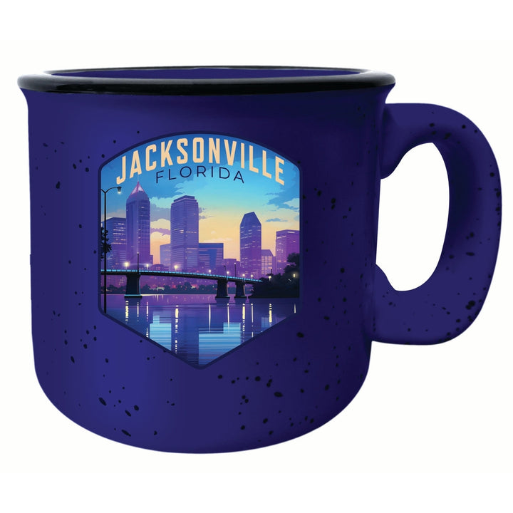 Jacksonville Florida Evening Cityscape Design Souvenir 16 oz Ceramic camping mug Image 3